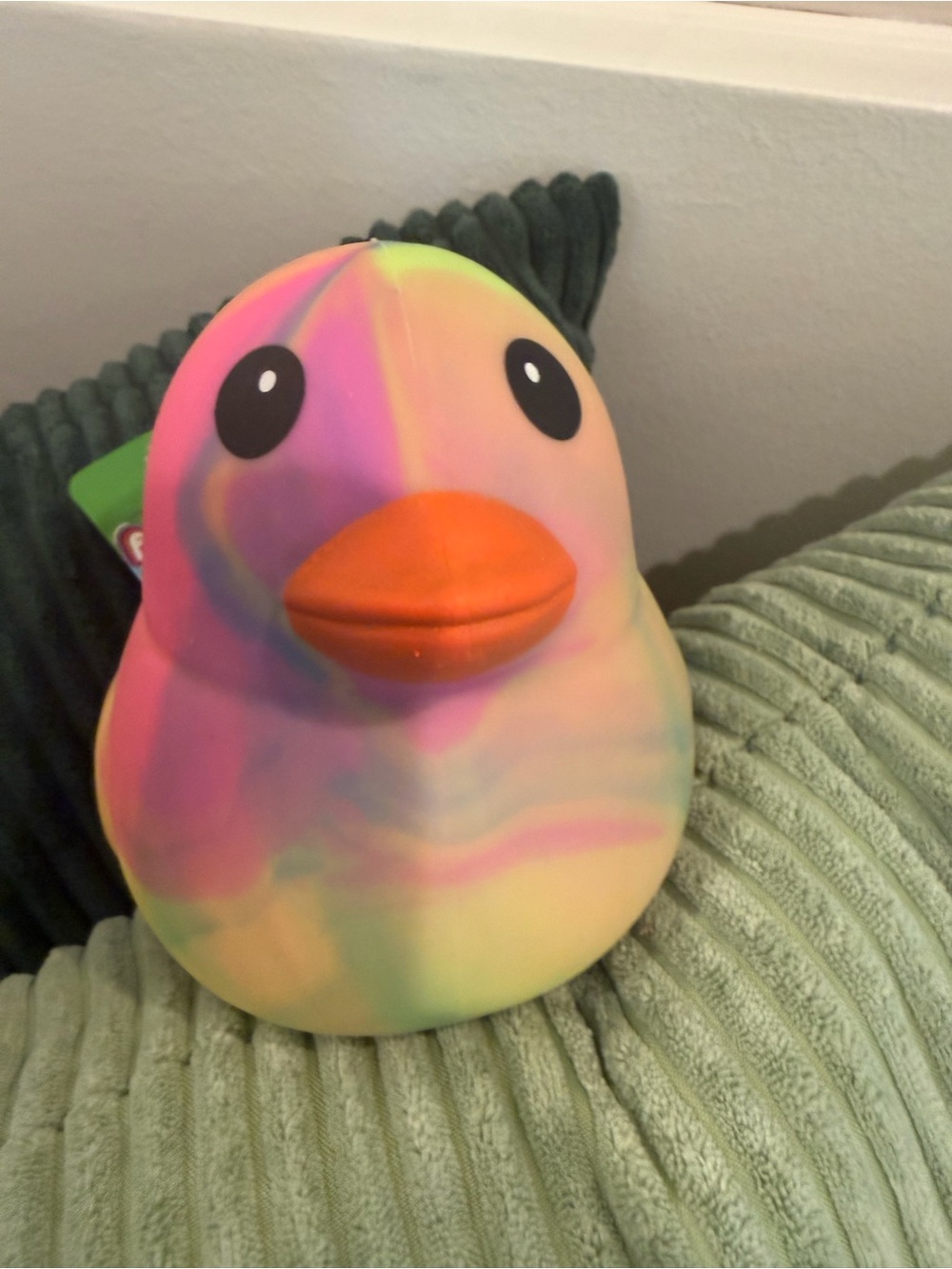 Multi-Color Tye-Dye Rubber Duck Squishy